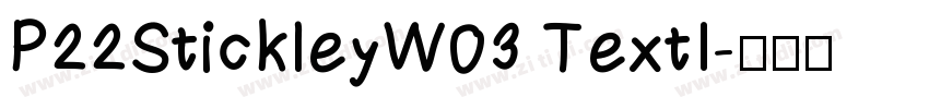 P22StickleyW03 TextI字体转换